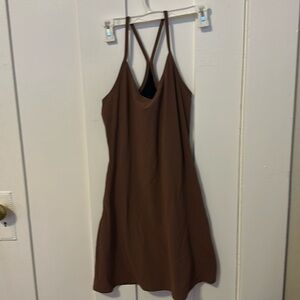Outdoor voices exercise dress brown size small